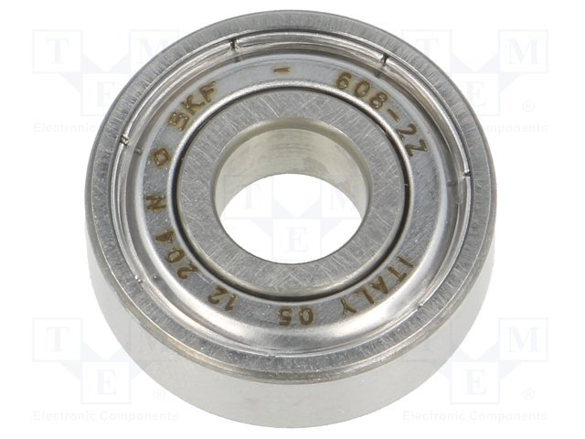 Gultnis: vienrindas lodīšu gultnis, D=22mm, d=8mm, W=7mm