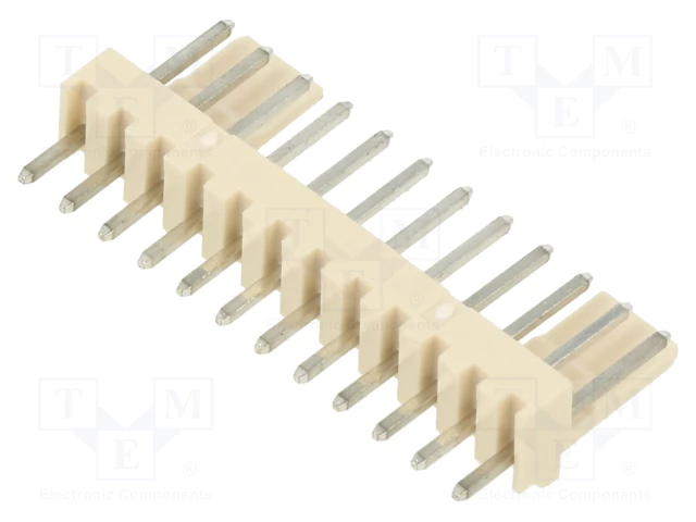 12pin, ligzda/papa, šasijai, solis=2.54mm, taisns, THT, 250V/3A, NS25