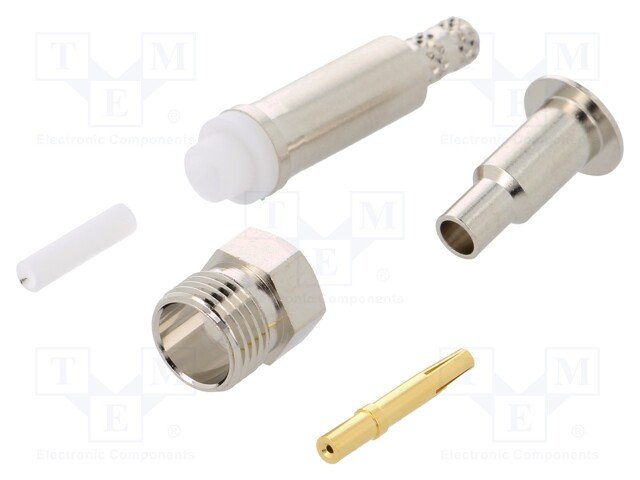 FME ligzda uz RG174, 50Ω, pielodēts