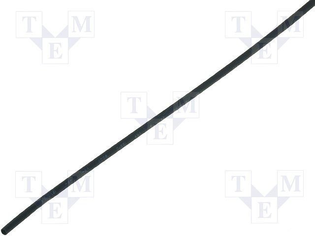 Termosarūkšs kembriks, Ø19mm=>8.5mm, 2:1, melnā krasa, 1m
