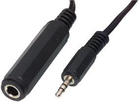 3.5mm štekers stereo/6.35mm ligzda stereo vads, 1.5m
