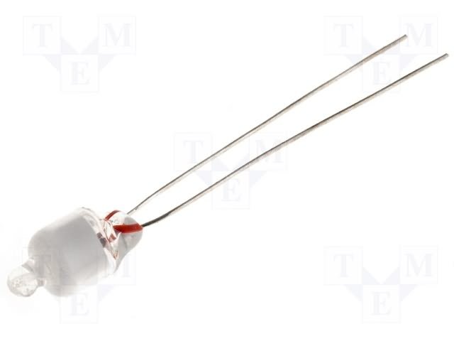 Neona lampiņa 80VAC, 105VDC, 0.9mA, 12mm*6mm