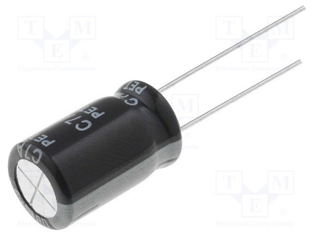 1000/16V, 105C, Ø10x16mm, ±20%, Kondensators elektrolītisks, 2000h, SAMWHA, ar lokaniem izvadiem