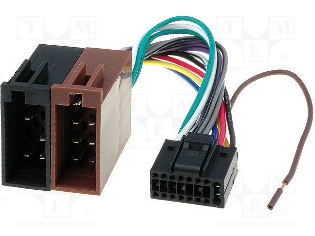 ZRS-45 štekers Kenwood KRC 256 auto savienotājvads (ISO-KENWOOD16P)