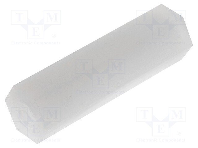 Distancers plastmasas L=20mm, M4 iekšeja vitne- M4 iekšeja vitne