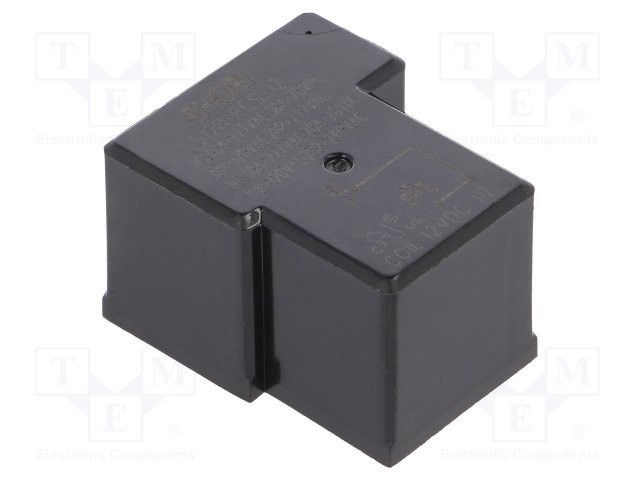 Relejs DC12V, SPDT, 40A/277VAC, 30A/28VDC, 155R(77mA), viens kontakts uz pārslēgšanu, 19.5x26.8x31.9mm, SHORI ELECTRIC
