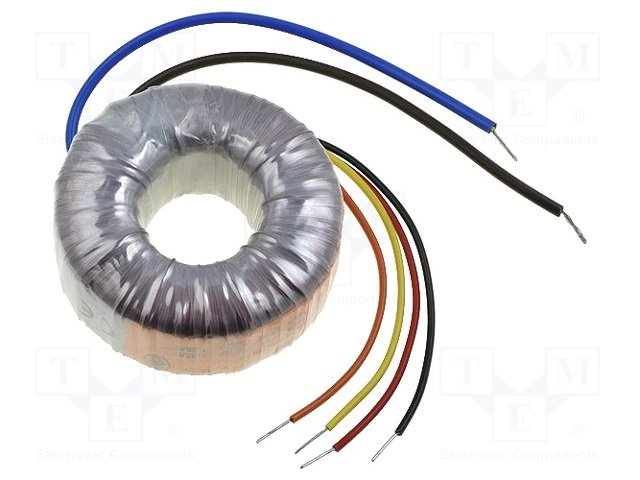 Transformators 220V=>2x25V, 2x600mA, 30VA, Ø74x34mm, toroids