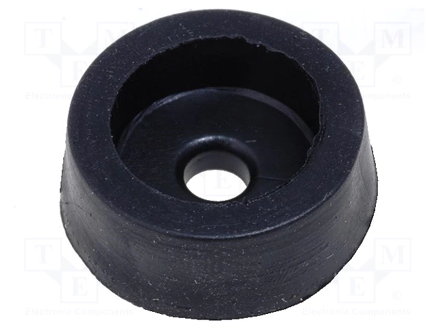 Kājiņa no gumijas Ø14*4.8mm, diametrs caurumiem 2.9mm