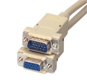 VGA ligzda/VGA štekers 1:1, 1.8m