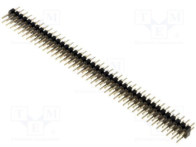 2.0mm, 2x40pin, štekers, THT, taisns
