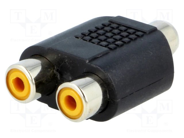 RCA ligzda uz 2xRCA ligzda