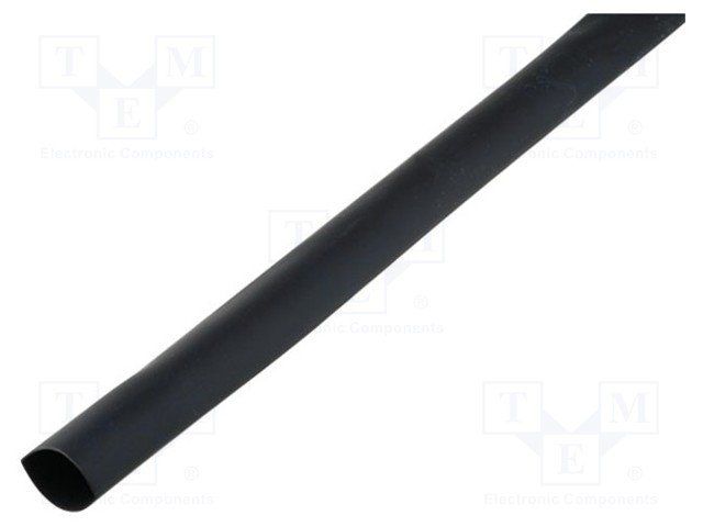 Termosarūkoša caurule ar limi, 3:1, Ø9.5mm, L=1m