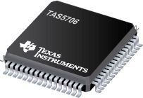 TAS5706 SMD Mikroshēma, 20-W Stereo Digital Audio Power Amplifier with EQ and DRC, HTQFP64