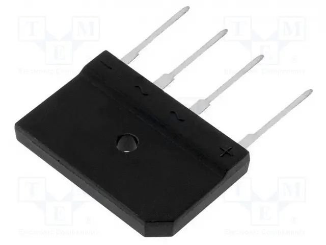 GBJ3510 Tiltiņš, 1000V, 35A, 30x20x4.6mm, plakans, vertikāls