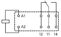 Relejs DC24V, SPDT, 16A/250VAC, 16A/24VDC, 1.44kΩ(16.66mA), viens kontakts uz pārslēgšanu, 29x12.7x15.7mm, TE Connectivity