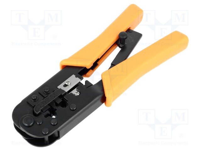 Crimp stanga RJ11 (6p2c), RJ11 (6p4c), RJ12 (6p6c) RJ45 (8p8c)