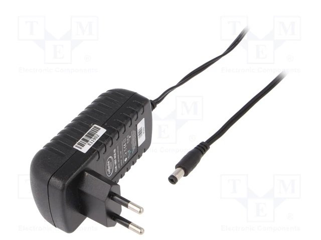 Barošanas bloks 220V=>9V, 2A, 5.5/2.1mm, 18W, 0.10kg