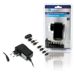 Barošanas bloks 220V=>5V, 2.5A ar virkni savienotāji 0.20kg