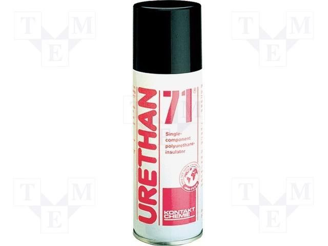 KONTAKT 71 Aizsargpārklājums, dzeltena, Sastāvdaļas: uretāna, aerosols, 200mL