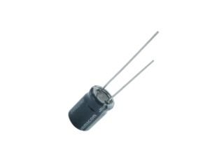 220/25V, 105C, Ø8x11.5mm, ±20%, TB serija, Kondensatori zemas induktivitātes, 180mΩ, 7000h, Jamicon, ar lokaniem izvadiem