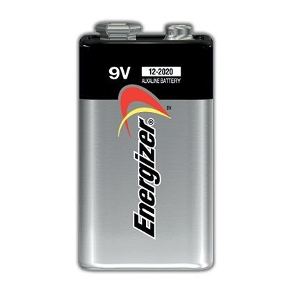 S9V, alkaline baterija, 6F22, "krona", industriāls izpildījums, ENERGIZER, 55.3gr