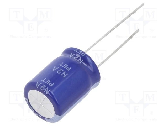 2200/16V, 85C, Ø12*16mm, ±20%, serija SD, Kondensators elektrolītisks, 2000h, SAMWHA, ar lokanien izvadiem