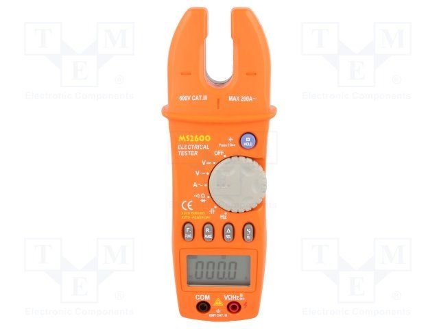 GT-MS2600 ciparu strāva mērknaibles AC, Økab<12mm, Pēc iepriekšēja pasūtījuma