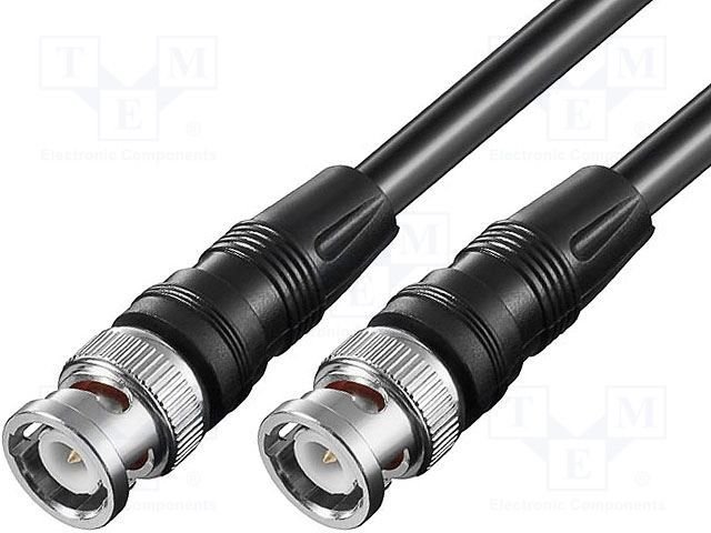 BNC štekers/BNC štekers, RG58, 50Ω, vads, 5m