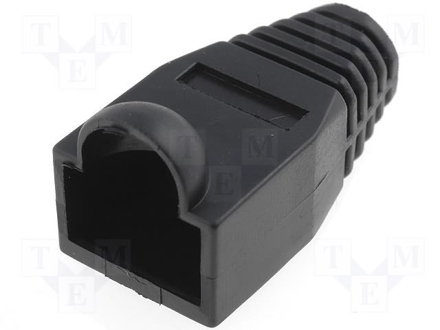 Vāciņš RJ45 spraudnim, melna krasa