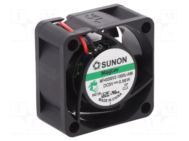40x40x20mm, DC5V, MagLev, 13.01m3/h, 21dB, 6000prm, 0.54W, Ventilators