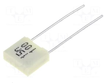 15nF/100VDC, 63VAC, ±10%, poliesters kondensātors, 5mm, 2.5x6.5x7.2mm, KEMET