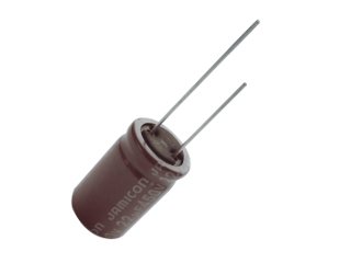 47/400V, 105C, Ø16x25mm, ±20%, Kondensatori zemas induktivitātes, 5000h, Jamicon, ar lokaniem izvadiem