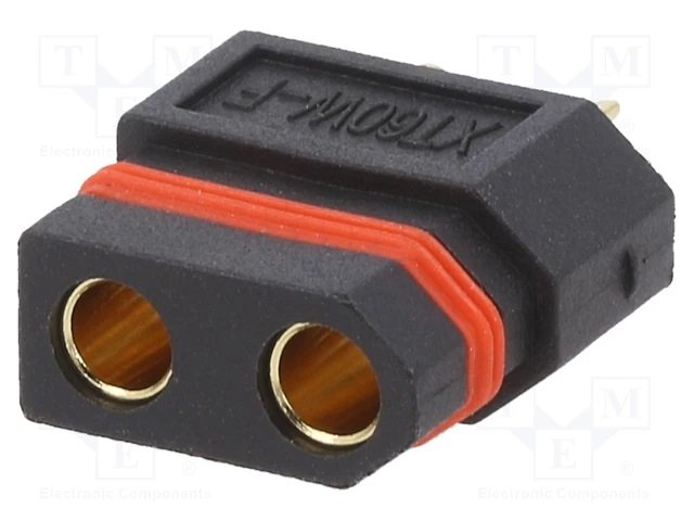 2Pin, XT60, "mama", 500V, 40A, 12AWG, IP40,  lodejama vadam