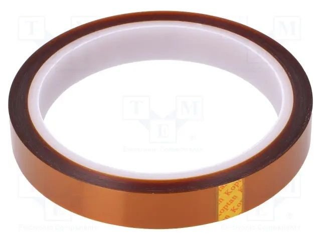 Kaptonu lente: max230°C, B=14mm, h=0.07mm, L=33m