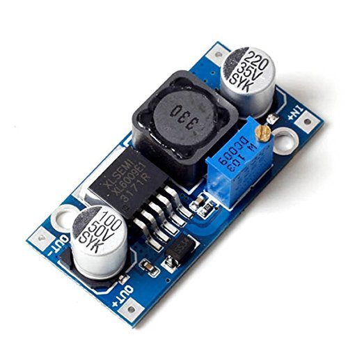 Modulis: Pārveidotājs, step up, Uie=3...32V, Uiz=5...35V, 4A, 80..94%, 43x21x14mm, XL6009E