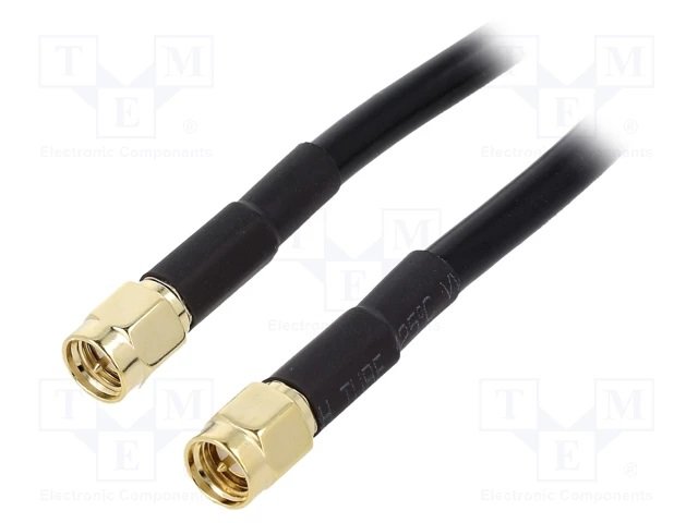 SMA štekers/SMA štekers, vads, 50Ω, RG58, 2m