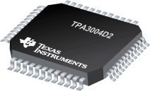 TPA3004D2PHPR SMD Mikroshēma 12-W STEREO CLASS-D AUDIO POWER AMPLIFIER WITH DC VOLUME CONTROL, QFP48E