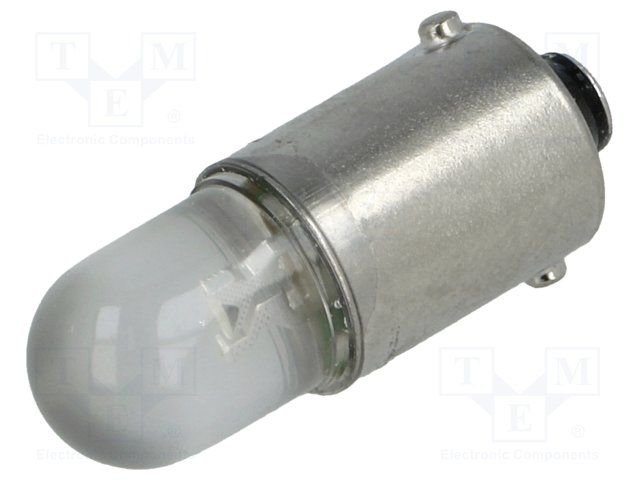 Gaismas diodes spuldze BA9S, 28VDC, 300mW, dzeltenā krasa