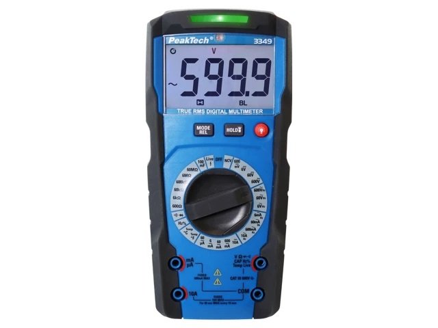 P3349 Multimetrs (barošana 4 baterijas LR03 AAA 1,5V), PEAKTECH