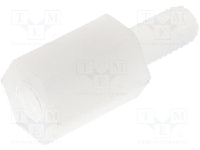 Distancers plastmasas L=8mm, M3 iekšeja vitne- M3 areja vitne