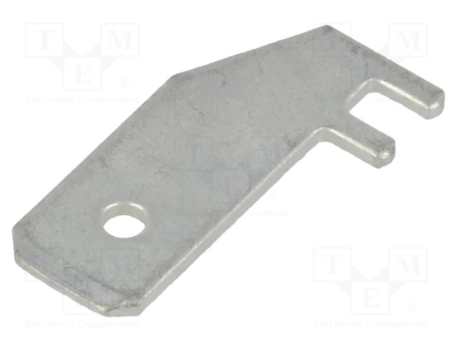 6.3x0.8mm, spraudnis, THT, atvērts, lenķisks, 90°