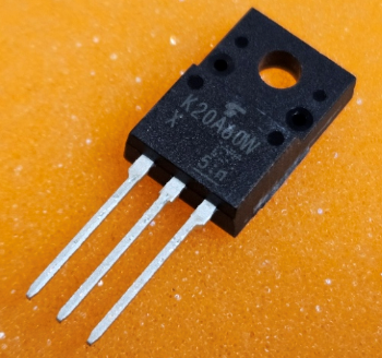 20A60W Tranzistors N-FET, 600V, ±30V, 20A, 45W, 0R13, TO-220F