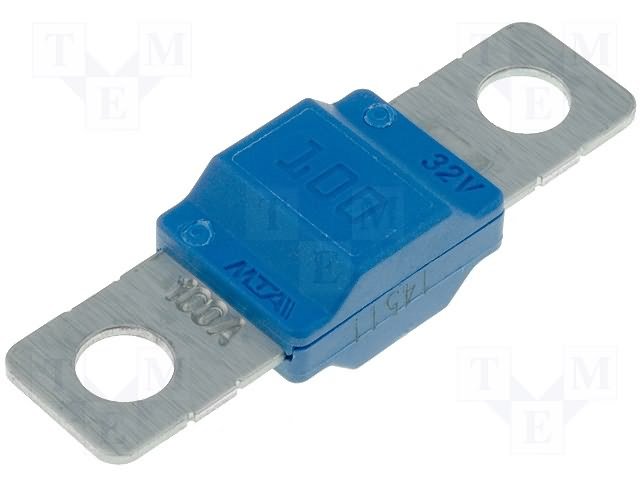 100A, 32V, 40x12x8.2mm, drošinātājs
