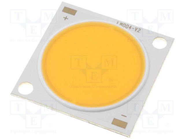 Ultra spožas gaismas diode, 5W, COB, 895lm, 3000(typ)K, 120grad, 16.8V/300mA, 12,5x12,5x1.65mm, siltis balts