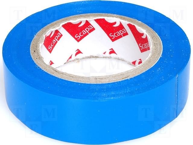 Izolenta zila krasa 15mm x 10m