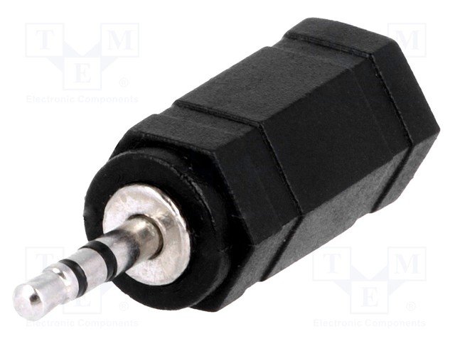 2.5mm štekers stereo uz 3.5mm ligzda stereo