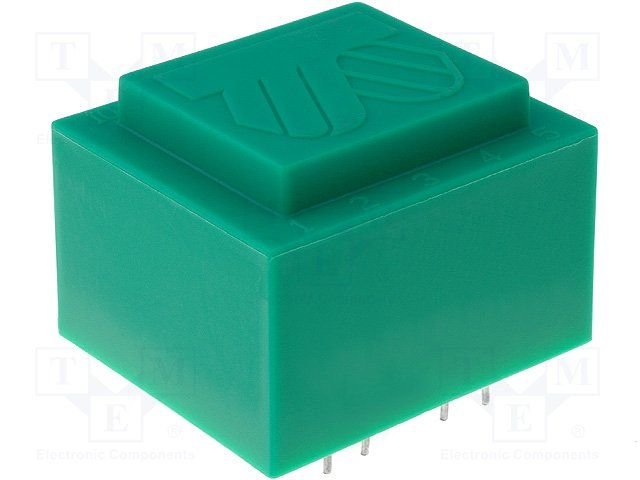 Transformators 220V=>9V, 444mA, 4VA, 35x42x29mm