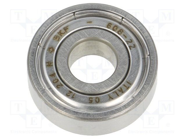 Gultnis: vienrindas lodīšu gultnis, D=22mm, d=8mm, W=7mm