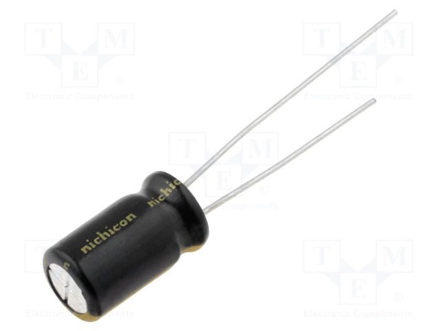 1000/63V, -40...85°C, Ø16x35.5mm, ±20%, kondensators elektrolitiskais, Serija KW, AUDIO, 2000h, NICHICON