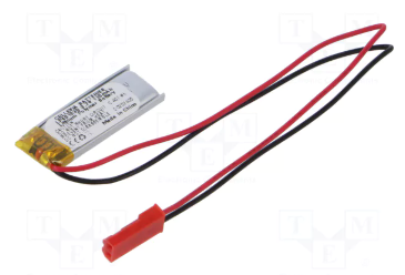 Akumulators Li-pol, 3.7V/110mAh, izvadi, 4.0x12x30mm